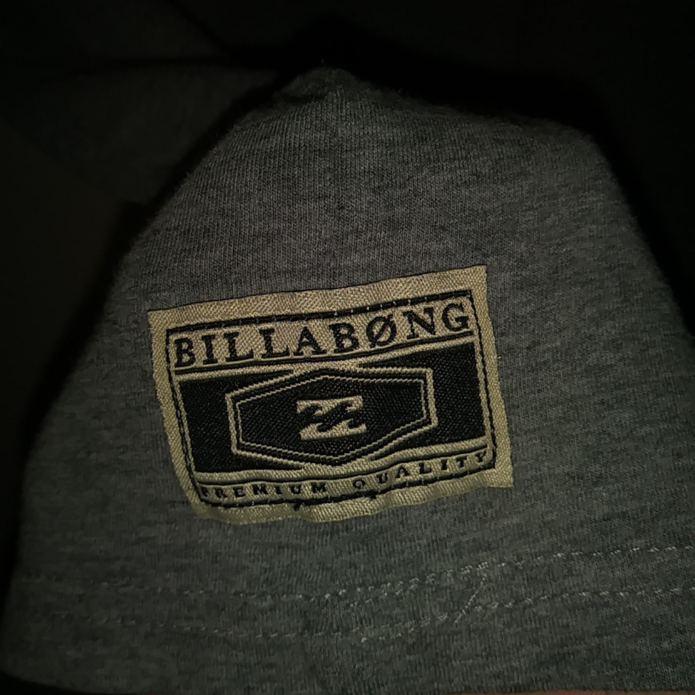 Billabong Sz L Graphic Tee Gray Short Sleeve Top - Picture 4 of 7